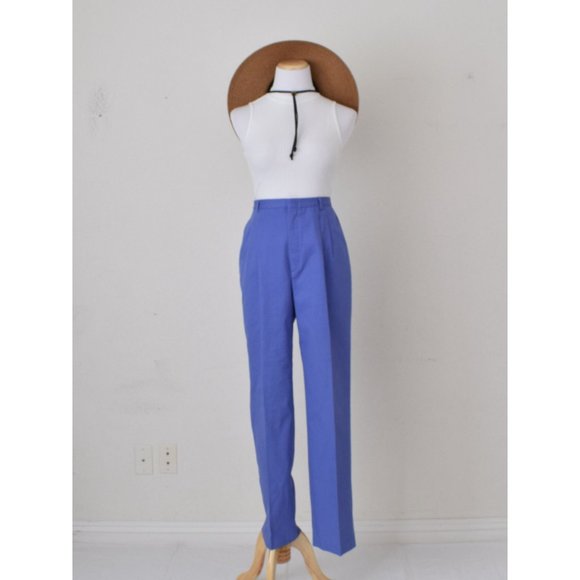 Vintage 90s Haggar Classics Purple Pleated Trousers size 14 ‎ | 29 waist - Picture 3 of 9